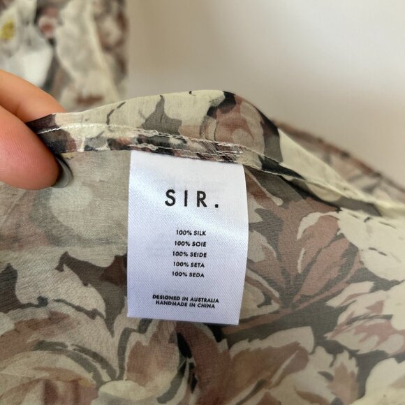 SIR Silk Maxi Dress Size US Small - Picture 8 of 9